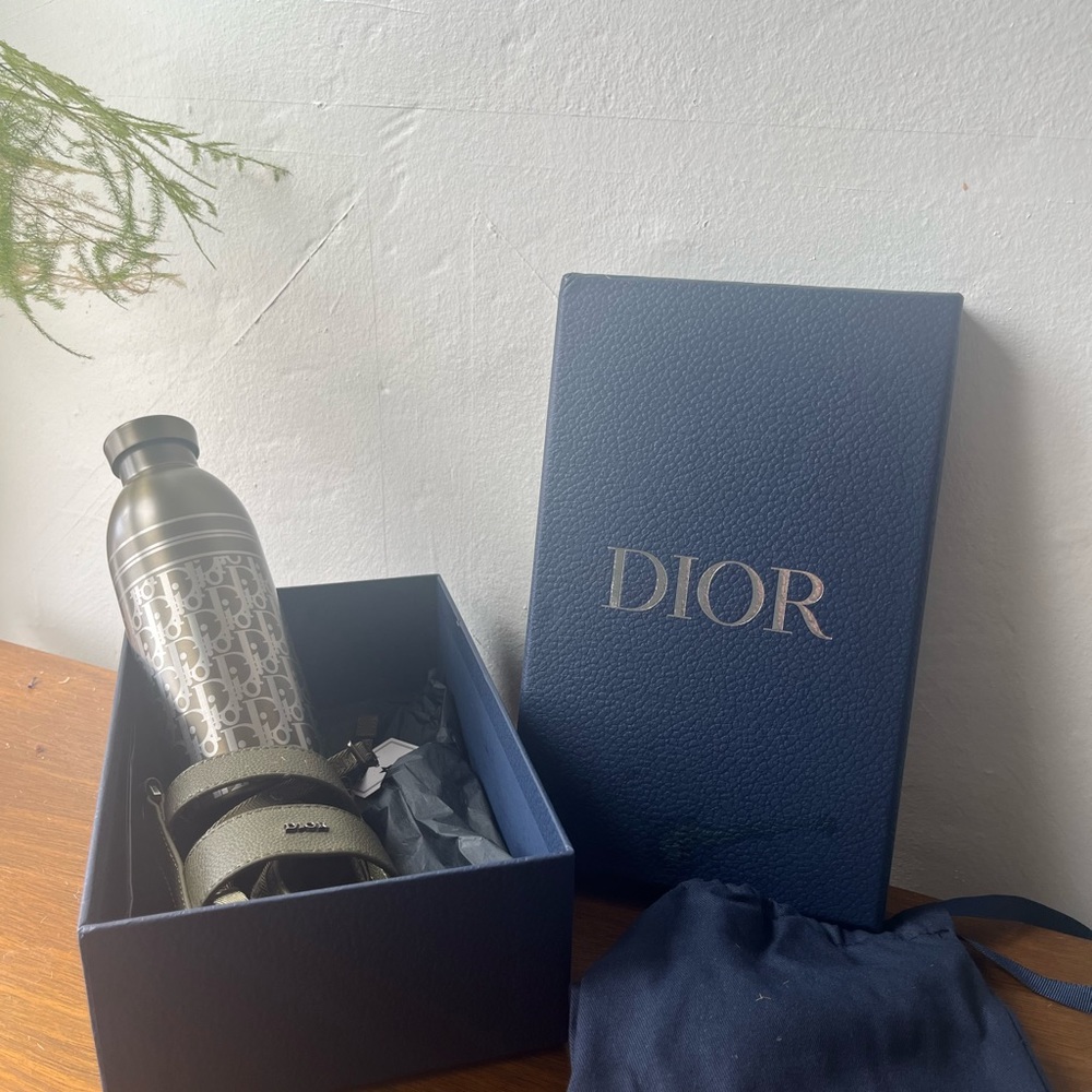 Christian Dior Dior Aqua / Water Bottle With Shoulder Strap